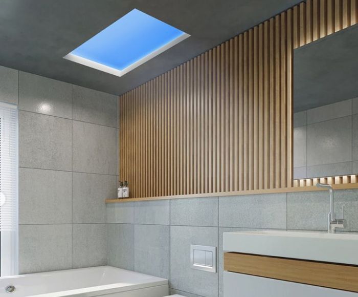 Artificial skylight for bathroom